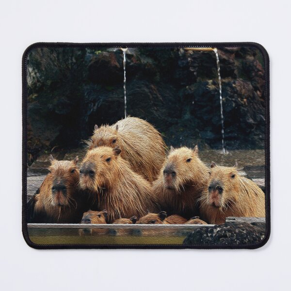 Item preview, Group of Capybaras Bathing designed and sold by friendlyfauna.