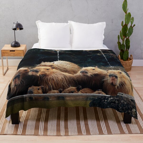 Item preview, Group of Capybaras Bathing designed and sold by friendlyfauna.