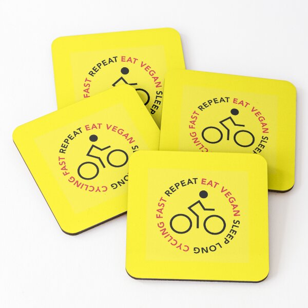 Item preview, Eat vegan, sleep long, cycling fast, repeat 2 designed and sold by Nanika-akimoto.