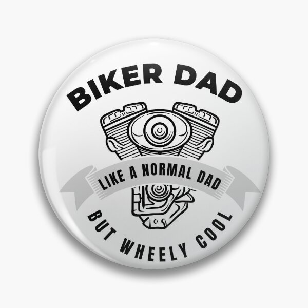 Item preview, Biker Dad Like A Normal Dad But Wheely Cool Graphic Shirt designed and sold by WilkDesign.