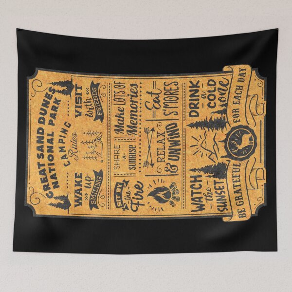 Item preview, Great Sand Dunes National Park Camping Rules designed and sold by JordanHolmes.