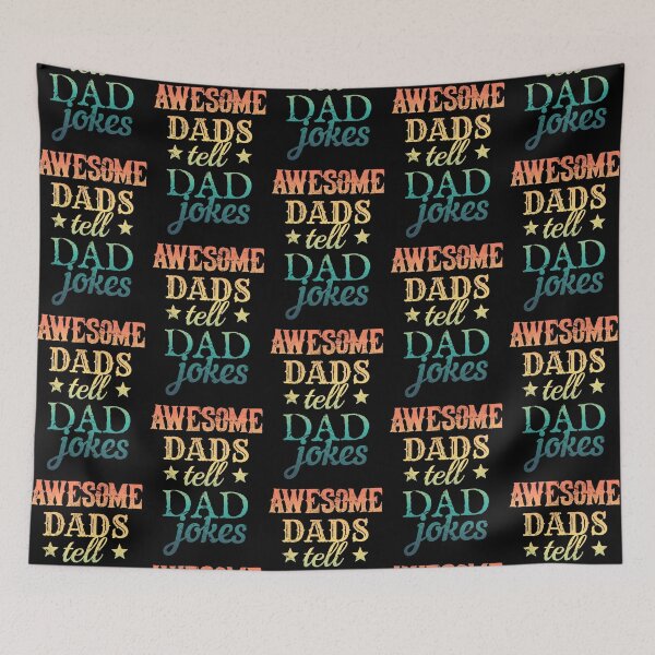 Item preview, Cool Distressed Style Colorful Fun  Awesome Dads Tell Dad Jokes Design designed and sold by TrulyEpoque.