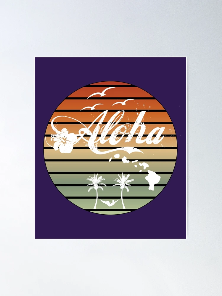 Aloha Hawaii Palm Tree Feel The Aloha Hawaiian Spirit