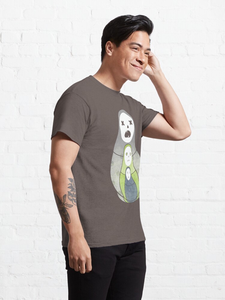 Alternate view of Zombie nesting dolls Classic T-Shirt