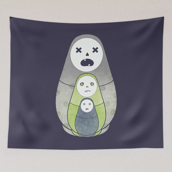 Item preview, Zombie nesting dolls  designed and sold by Elenanaylor.