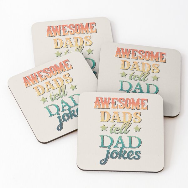 Item preview, Colourful And Fun Awesome Dads Tell Dad Jokes Design designed and sold by TrulyEpoque.