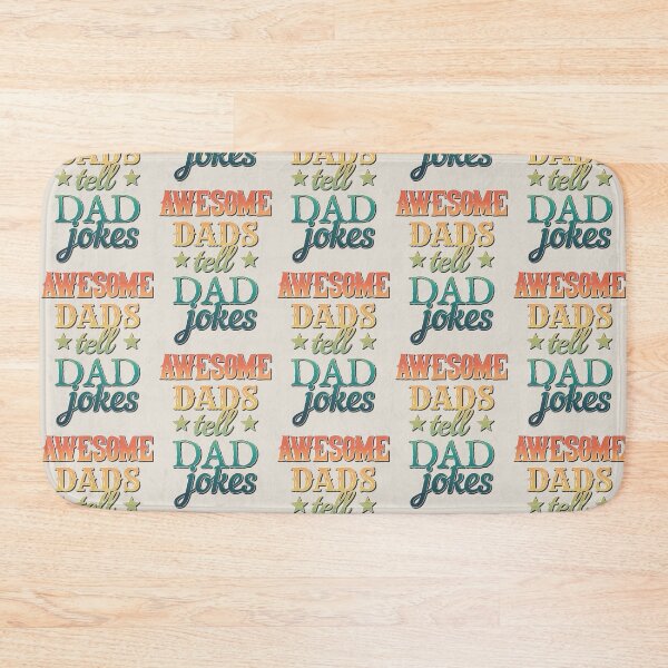 Item preview, Colourful And Fun Awesome Dads Tell Dad Jokes Design designed and sold by TrulyEpoque.