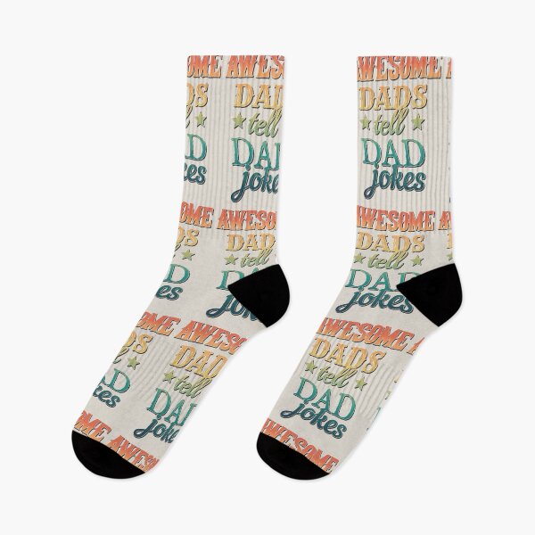 Item preview, Colourful And Fun Awesome Dads Tell Dad Jokes Design designed and sold by TrulyEpoque.