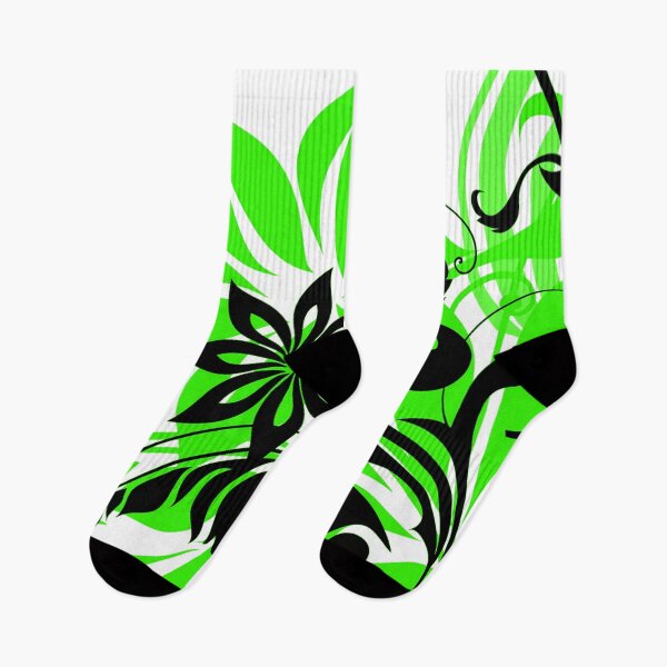 Item preview, Lime Black Floral Art  designed and sold by Tshirtstory.
