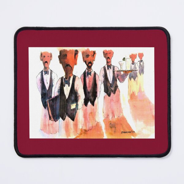Item preview, Formal Waiters In Ties Ready For Their Customers  designed and sold by DonSylvester.