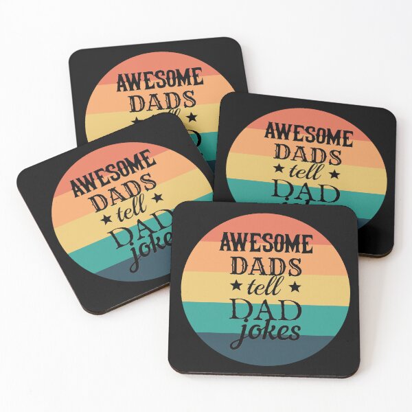 Item preview, Round Awesome Dads Tell Dad Jokes Fun Design, Great Design For Cool Dads, Perfect For Father's Day designed and sold by TrulyEpoque.