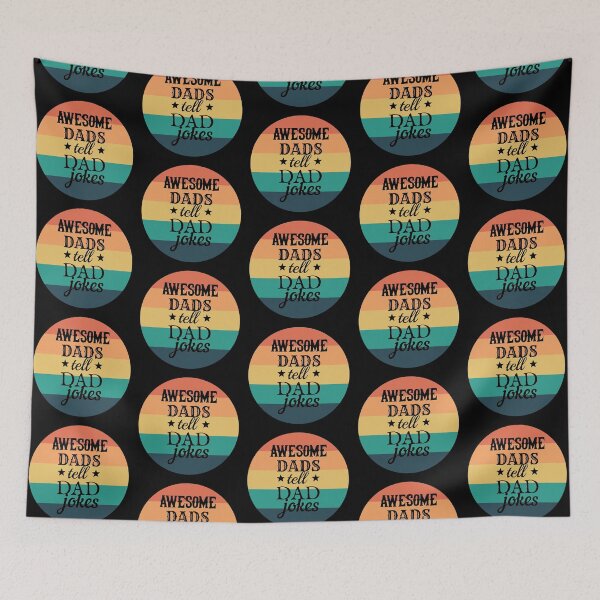 Item preview, Round Awesome Dads Tell Dad Jokes Fun Design, Great Design For Cool Dads, Perfect For Father's Day designed and sold by TrulyEpoque.