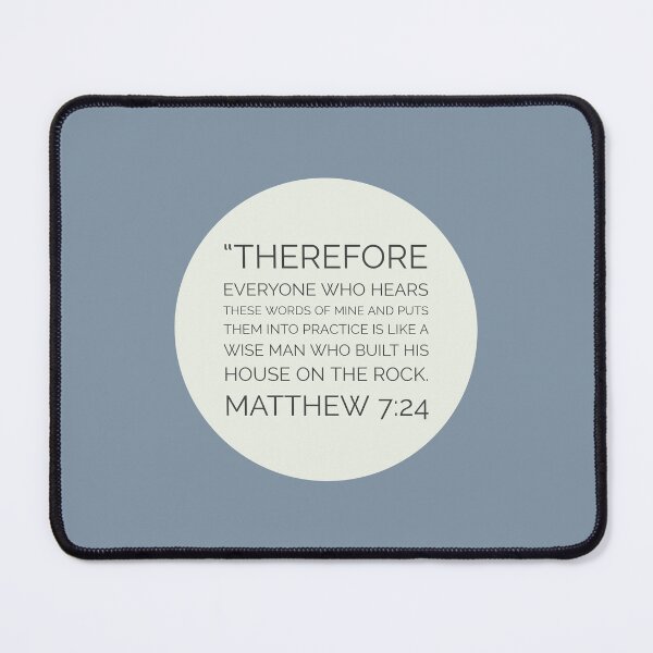 Item preview, Matthew 7:24 Bible Verse designed and sold by Augustine98.