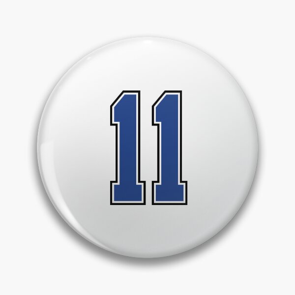 Item preview, Blue Number 11 lucky sports jersey eleven designed and sold by HeavyStyle.