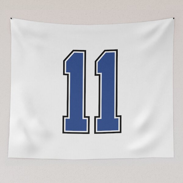 Item preview, Blue Number 11 lucky sports jersey eleven designed and sold by HeavyStyle.