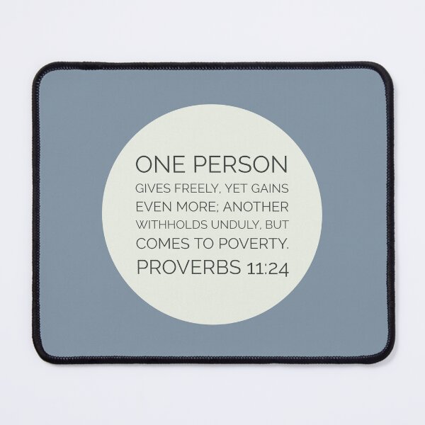 Item preview, Proverbs 11:24 Bible Verse designed and sold by Augustine98.
