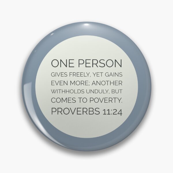 Item preview, Proverbs 11:24 Bible Verse designed and sold by Augustine98.
