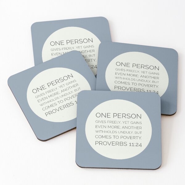 Item preview, Proverbs 11:24 Bible Verse designed and sold by Augustine98.