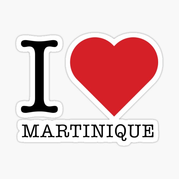 Aperçu de l'œuvre J'aime la Martinique créée et vendue par HeavyStyle.