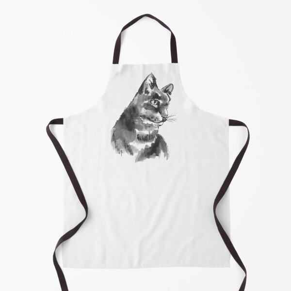 Item preview, Cat Portrait in Ink and Wash Technique designed and sold by HeartwoodStudio.