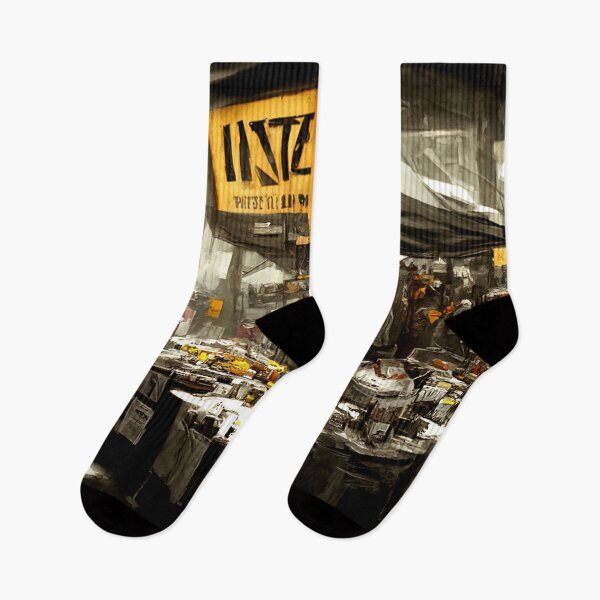 Item preview, Post-Apocalyptic street market designed and sold by AM FineArtPrints.