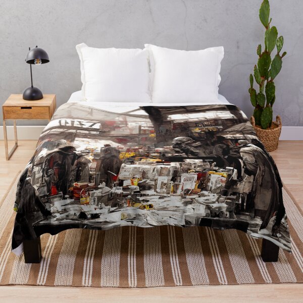 Item preview, Post-Apocalyptic street market designed and sold by AM FineArtPrints.