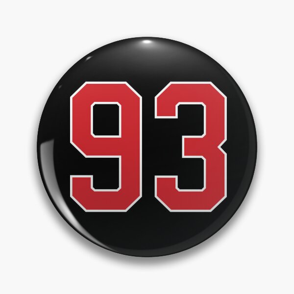 Item preview, Sports Number 93, red black color lucky sport ninety three designed and sold by ArtIsParty.