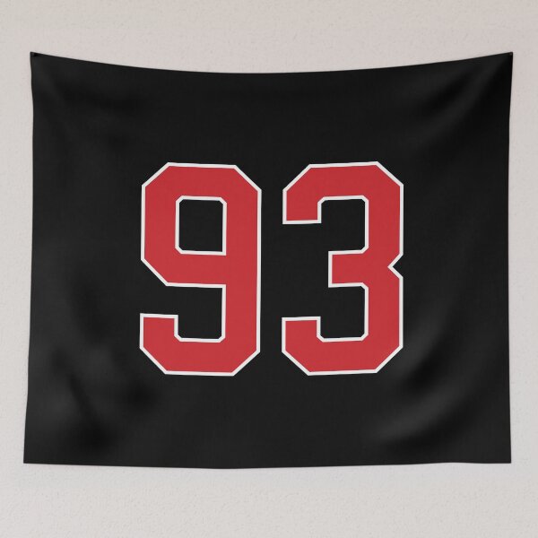 Item preview, Sports Number 93, red black color lucky sport ninety three designed and sold by ArtIsParty.