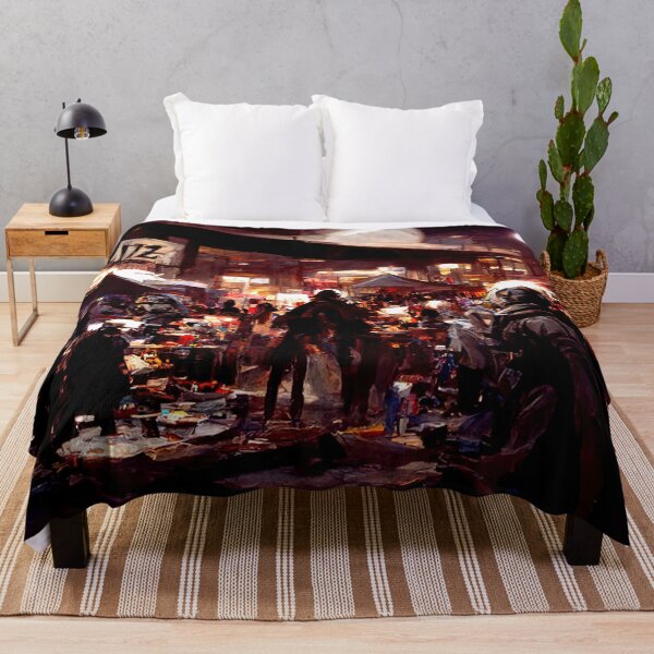 Item preview, Post-Apocalyptic street market designed and sold by AM FineArtPrints.