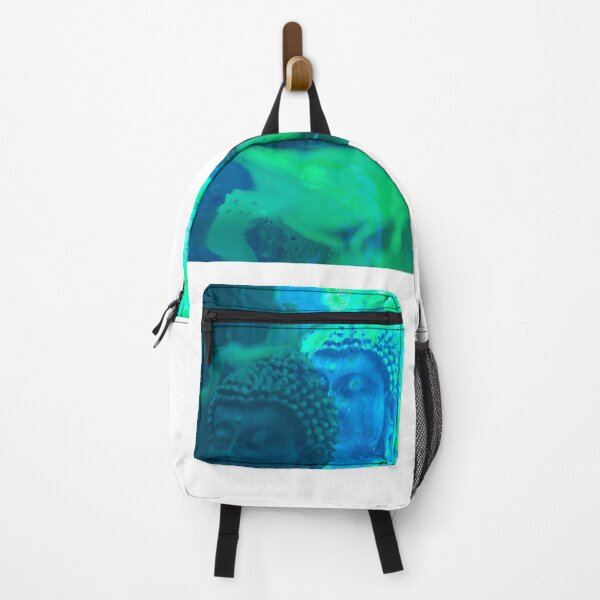 Item preview, Two Budha Faces in Green and Blue designed and sold by Viktoria-JaiHo.