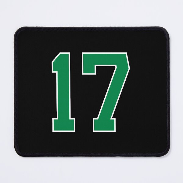 Item preview, 17 number, green lucky sports seventeen designed and sold by ArtIsParty.