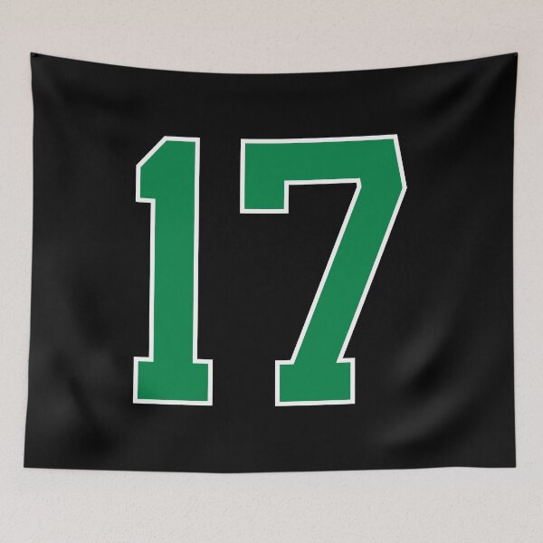 Item preview, 17 number, green lucky sports seventeen designed and sold by ArtIsParty.