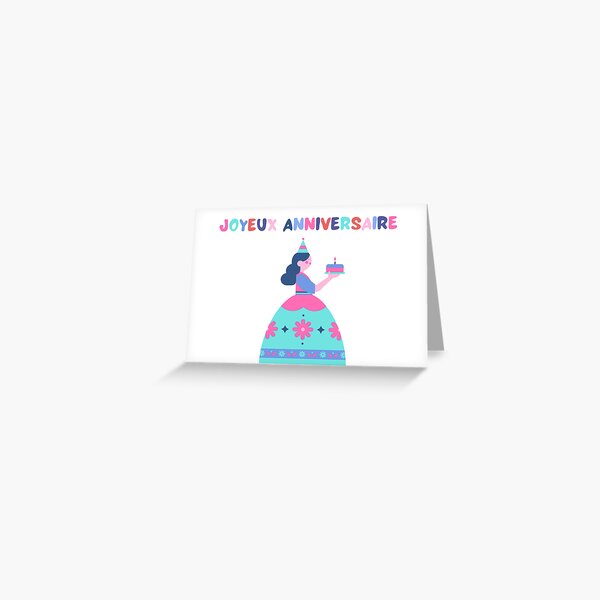 Joyeux anniversaire French language birthday card with star fish (Joyeux  anniversaire, happy birthday in French, carte d'anniversaire) | Greeting  Card