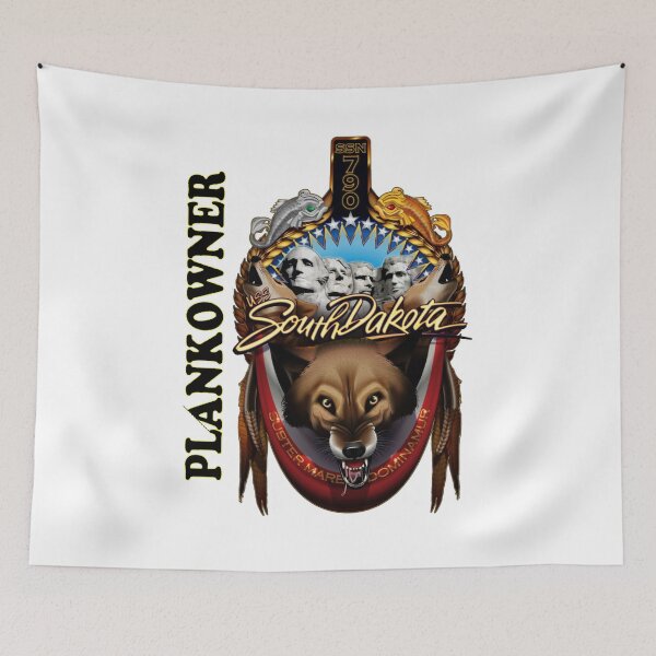 Item preview, USS SOUTH DAKOTA (SSN 790) Plankowner Crest for Light Colors designed and sold by Nikki SpaceStuffPlus.