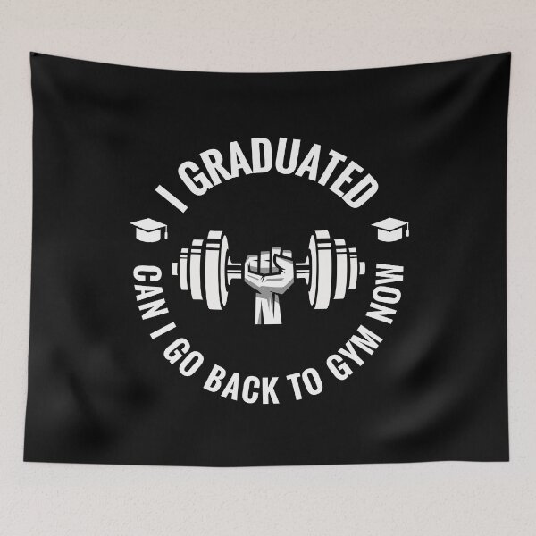 Item preview, I Graduated Can I Go Back To Gym Now designed and sold by motivationaltee.
