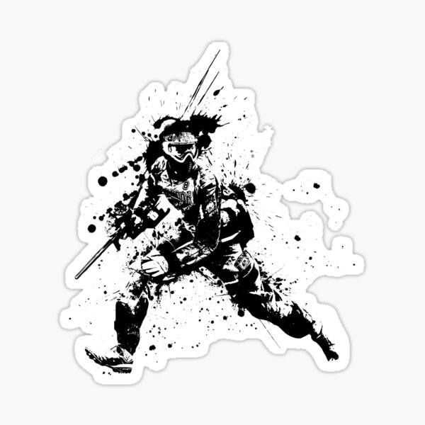 Vista previa del artículo con la obra «Paintball», diseñado y vendido por TortillaChief.