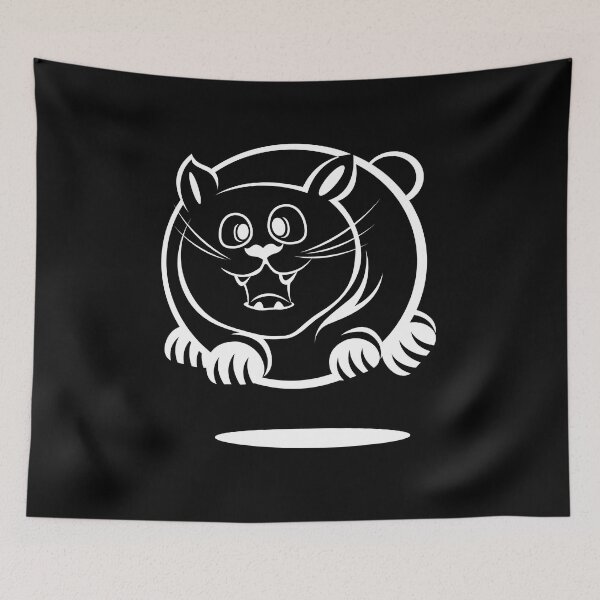 Item preview, Funny flying cat design illustration designed and sold by AndreMi.
