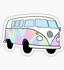 Iridescent Hippie Van Sticker
