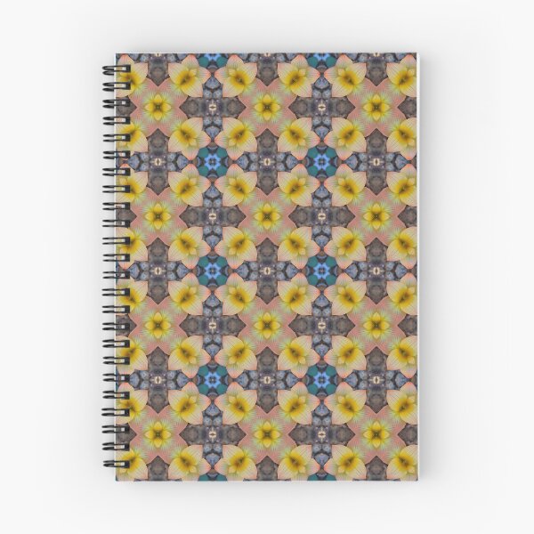 Item preview, Patrón de flor de arabesco moderno amarillo, naranja y azul | Romulea Pilosa 1.3 designed and sold by FRLF.