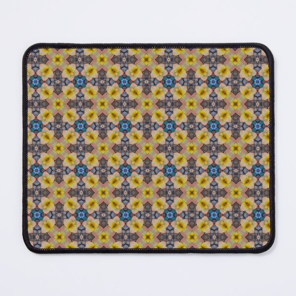 Artikelvorschau, Gelbes, orange und blaues modernes Arabeske-Blumen-Muster | Romulea Pilosa 1.3 entworfen und verkauft von FRLF.