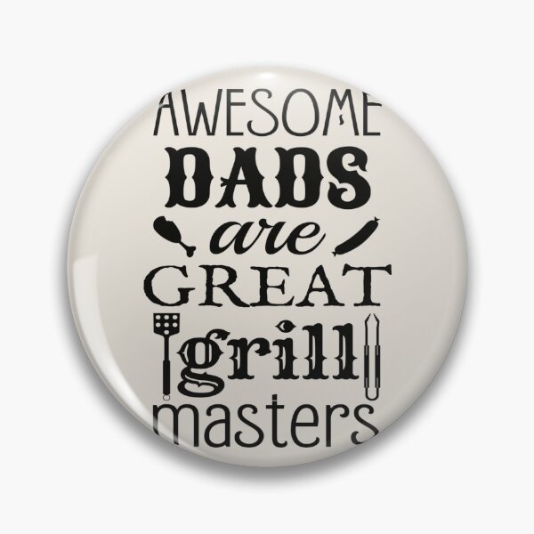 Item preview, Fun  Awesome Dads Are Great Grill Masters Black Text Design, Perfect For Father's Day designed and sold by TrulyEpoque.