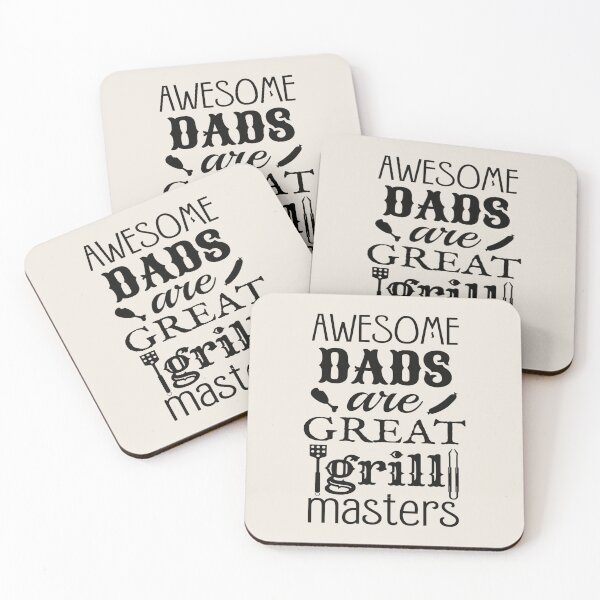 Item preview, Fun  Awesome Dads Are Great Grill Masters Black Text Design, Perfect For Father's Day designed and sold by TrulyEpoque.
