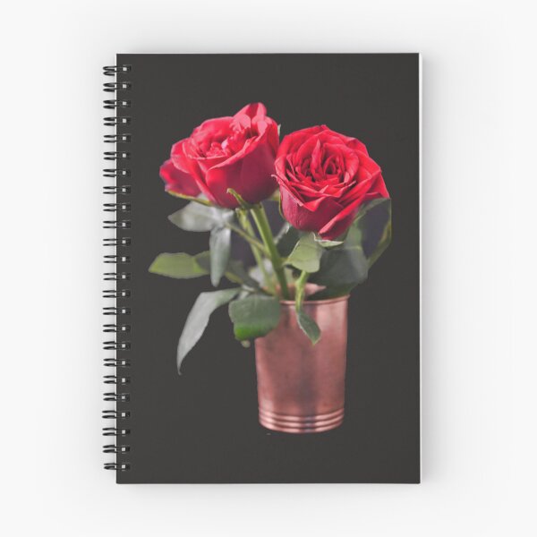 Item preview, Two Red Roses in a copper vase designed and sold by VeenaNair23.
