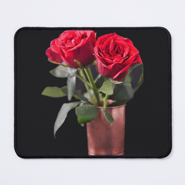 Item preview, Two Red Roses in a copper vase designed and sold by VeenaNair23.