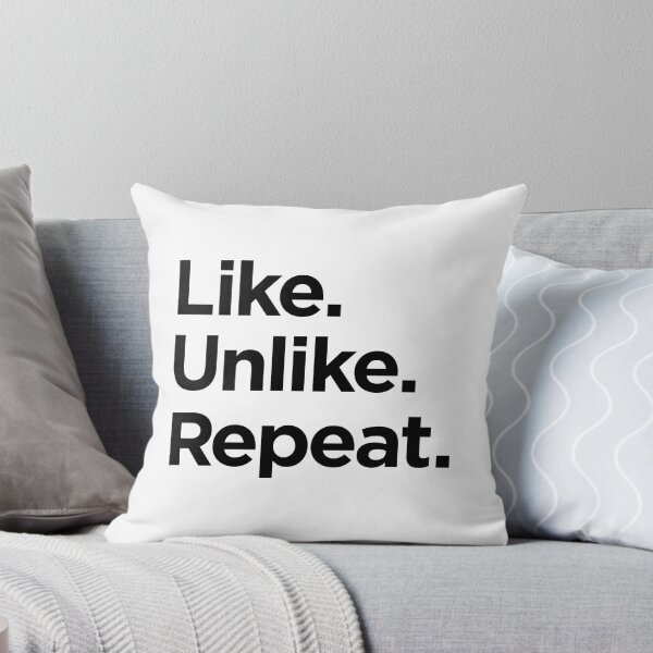Item preview, Like. Unlike. Repeat. (Black Text) designed and sold by STUDIO-72.