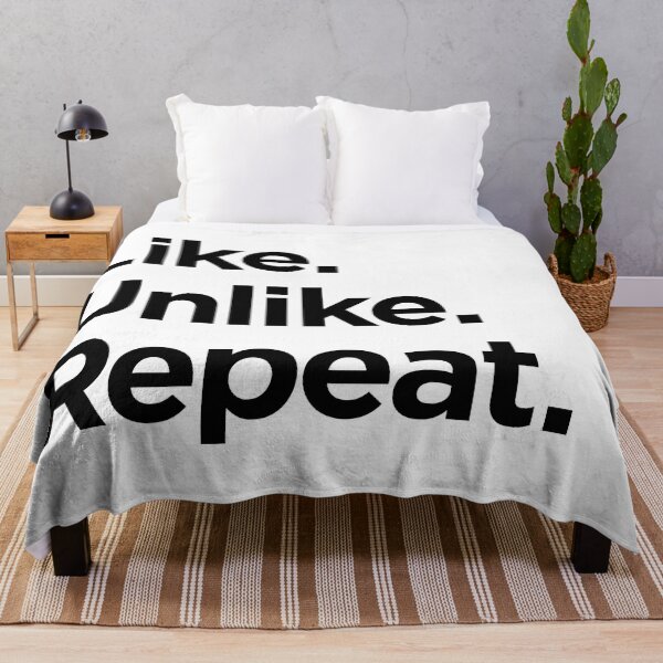 Item preview, Like. Unlike. Repeat. (Black Text) designed and sold by STUDIO-72.