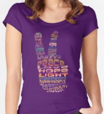Peace tshirts Women's Fitted Scoop T-Shirt