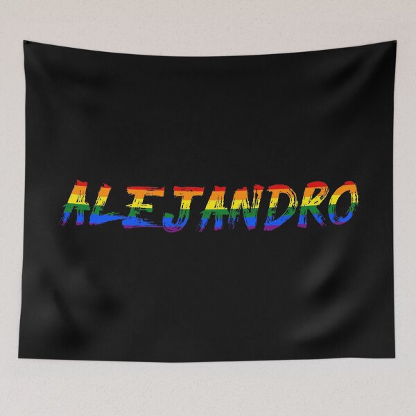 Item preview, Men rainbow name gay Alejandro designed and sold by LoveIsColorful.
