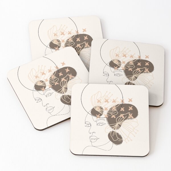 Item preview, Minimalistic floral boho lineart  designed and sold by CreativeStrand.