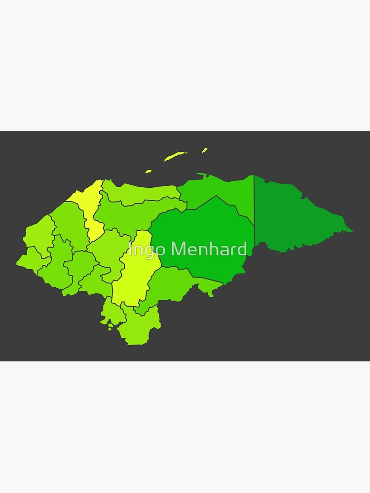 "Honduras population heat map as color density illustration" Art Print